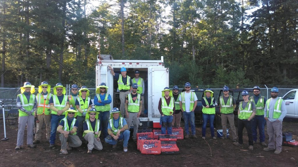 Sullivan & Merritt electricians of IBEW Local 567 Sanford Solar  